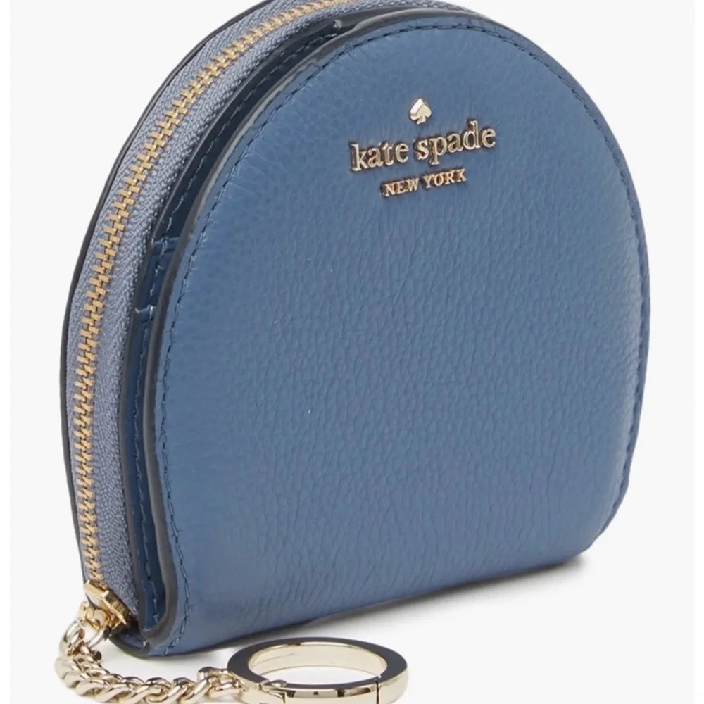 Kate Spade Blue Coin Pouch with Gold Accents - Picture 6 of 7